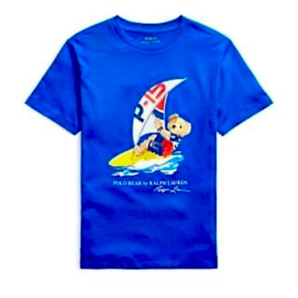 Polo Ralph Lauren Kids - Polo Bear Cotton Jersey Tee, Blue, Boys 6